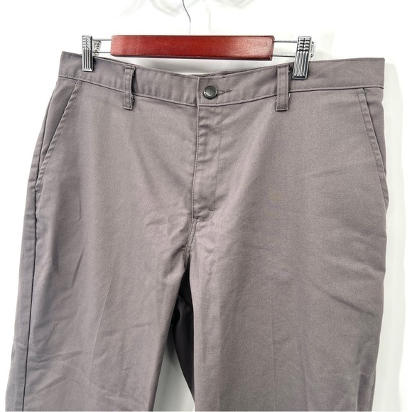 DICKIES Men's Gray Flat Front Pants Size 36x30 - Picture 2 of 11